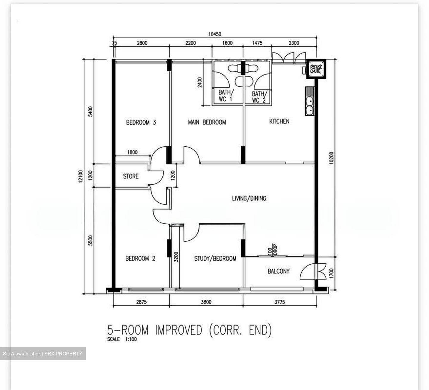 Blk 105 Pasir Ris Street 12 (Pasir Ris), HDB 5 Rooms #573640451